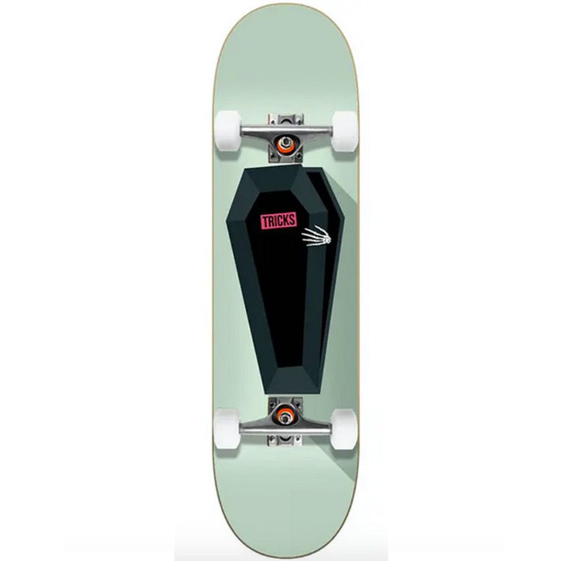 Tricks Skateboards Skeleton Skateboard Complete 7.87