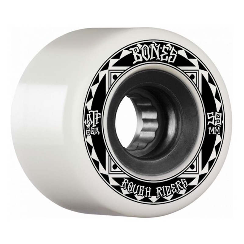 Bones Wheels ATF Rough Riders Runners White Skateboard Wheels 80a 59mm