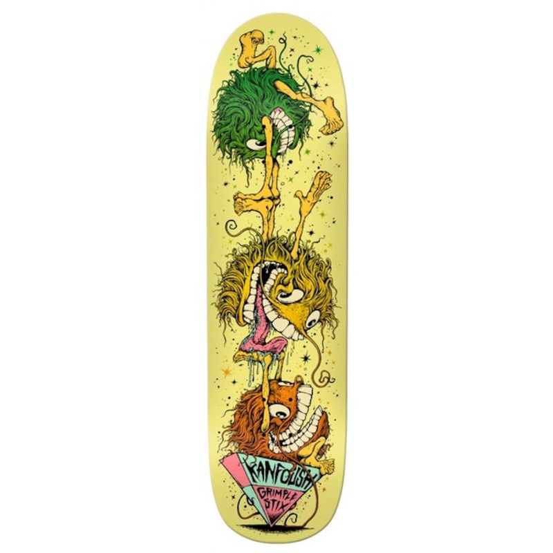 Anti Hero Skateboards Grimple Stix Kanfoush Grimple Balancing Skateboard Deck 8.55