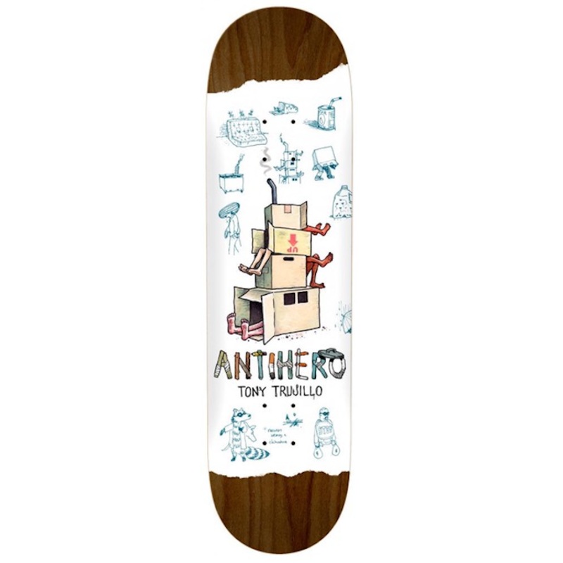Anti Hero Skateboards Tony Trujillo Recycling Skateboard Deck 8.38 (Various Wood Stains)