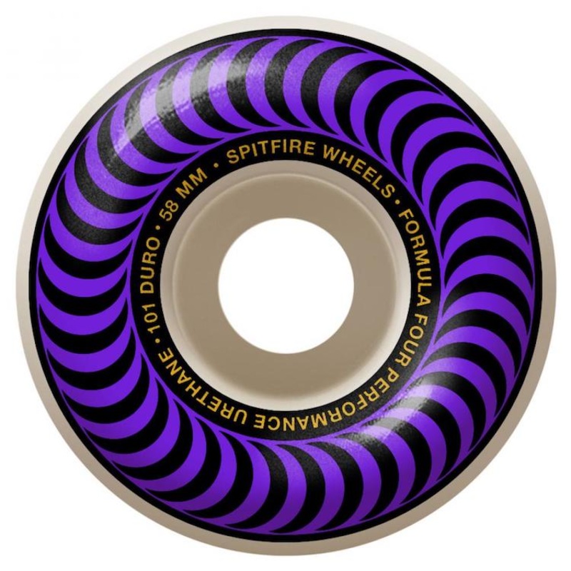 Spitfire Wheels Formula Four Classic Skateboard Wheels 101a 58mm