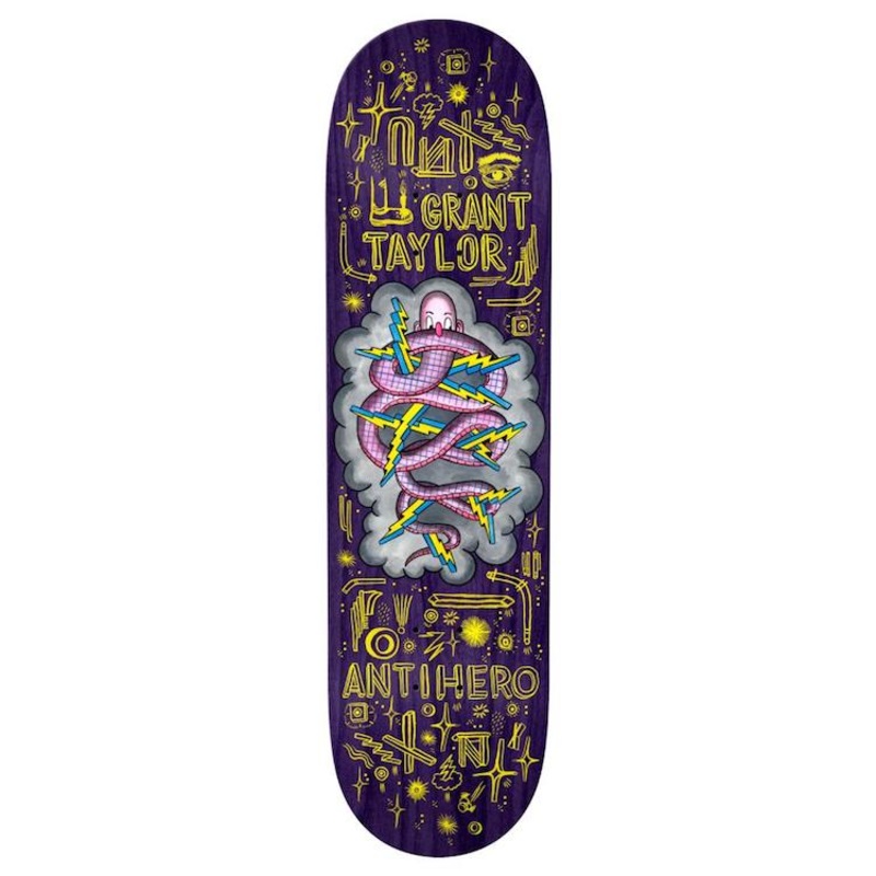 Anti Hero Skateboards Grant Taylor Hug The Pavement 2 Skateboard Deck 8.5