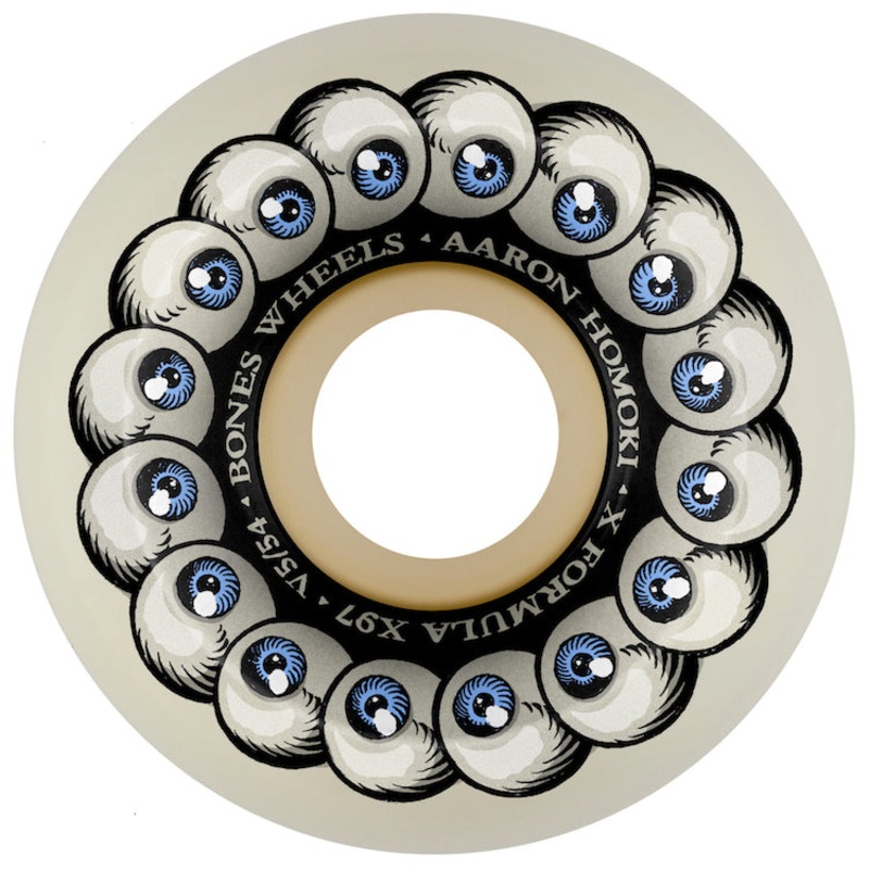 Bones Wheels X-Formula Homoki ‘Vision Quest’ Sidecut V5 Skateboard Wheels 97a 54mm