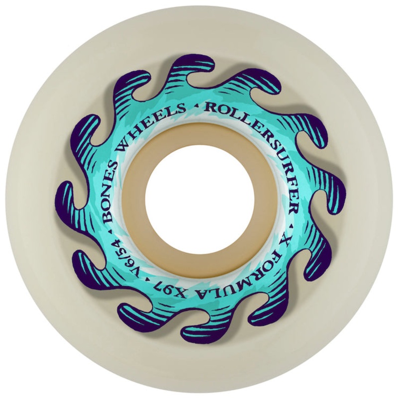 Bones Wheels X-Formula Koppl ‘Infinite Wave’ Widecut V6 Skateboard Wheels 97a 54mm