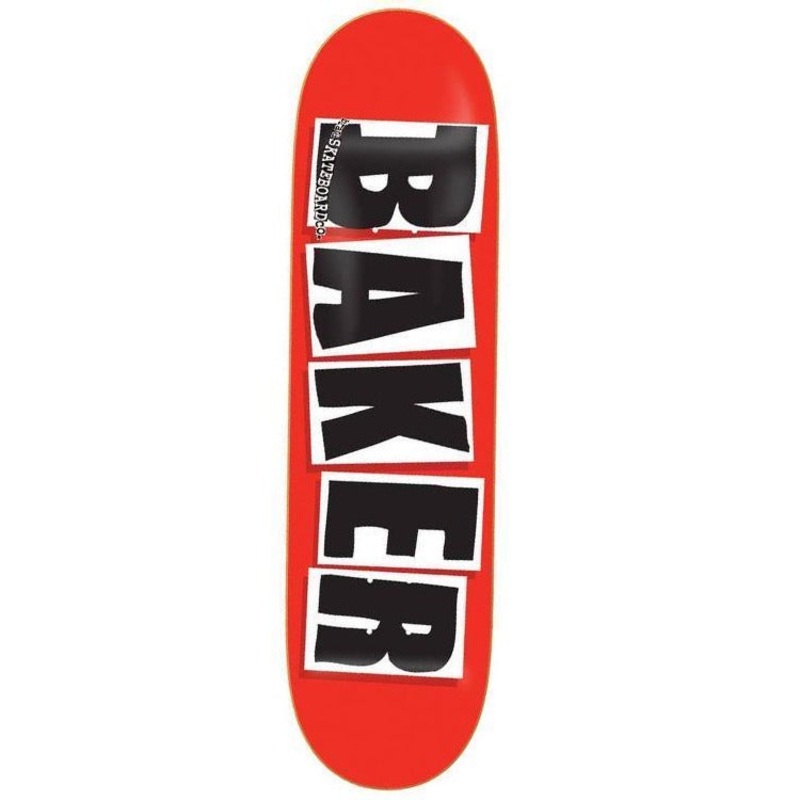 Baker Skateboards Brand Logo Red/Black Skateboard Deck 8.75