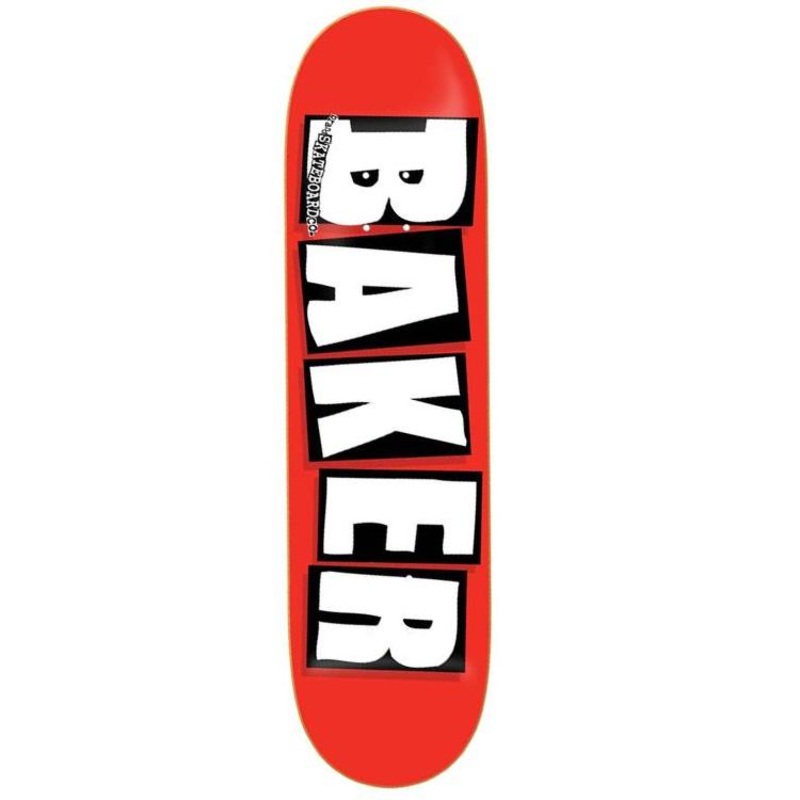 Baker Skateboards Brand Logo Red/White Skateboard Deck 8.5