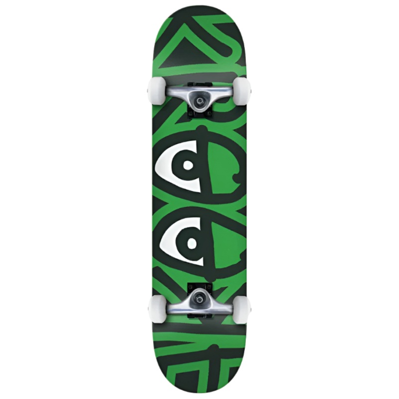 Krooked Skateboards Team Big Eyes Green Complete Skateboard 8
