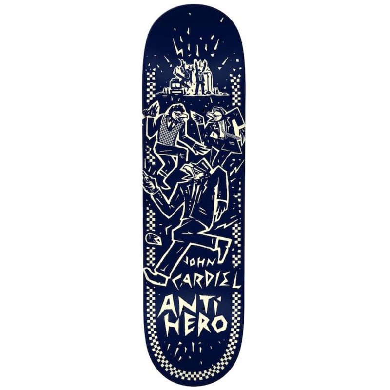 Anti Hero Skateboards John Cardiel Ruder Bwoys Skateboard Deck 8.62