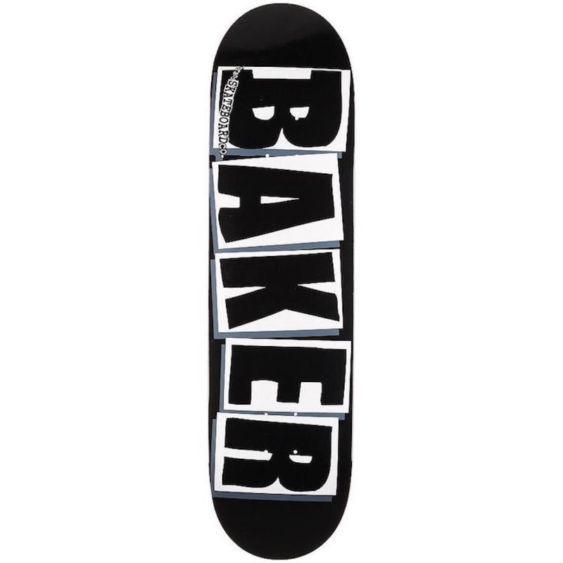Baker Skateboards Brand Logo Black/White Skateboard Deck 8.25