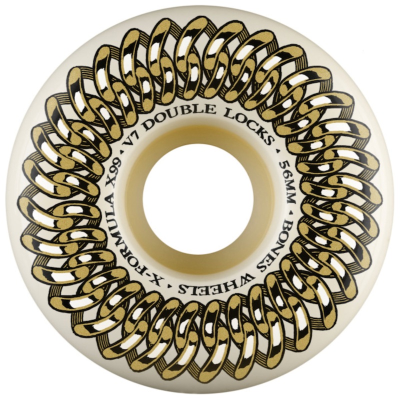 Bones Wheels X-Formula Double Lock V7 Skateboard Wheels 99a 56mm