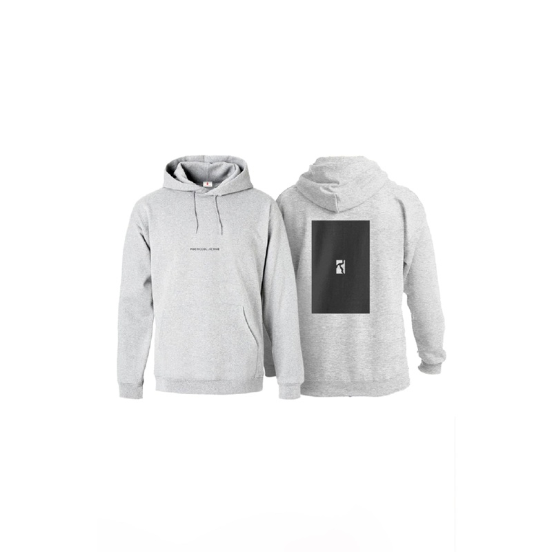 Box Hoodie – Heather Grey / Black