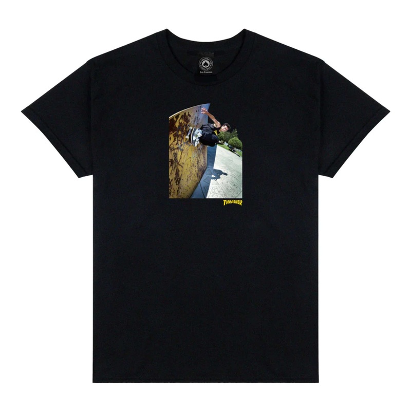 Thrasher Mic-E Wallride Tee|BLACK|S|M|L|XL|2XL|3XL