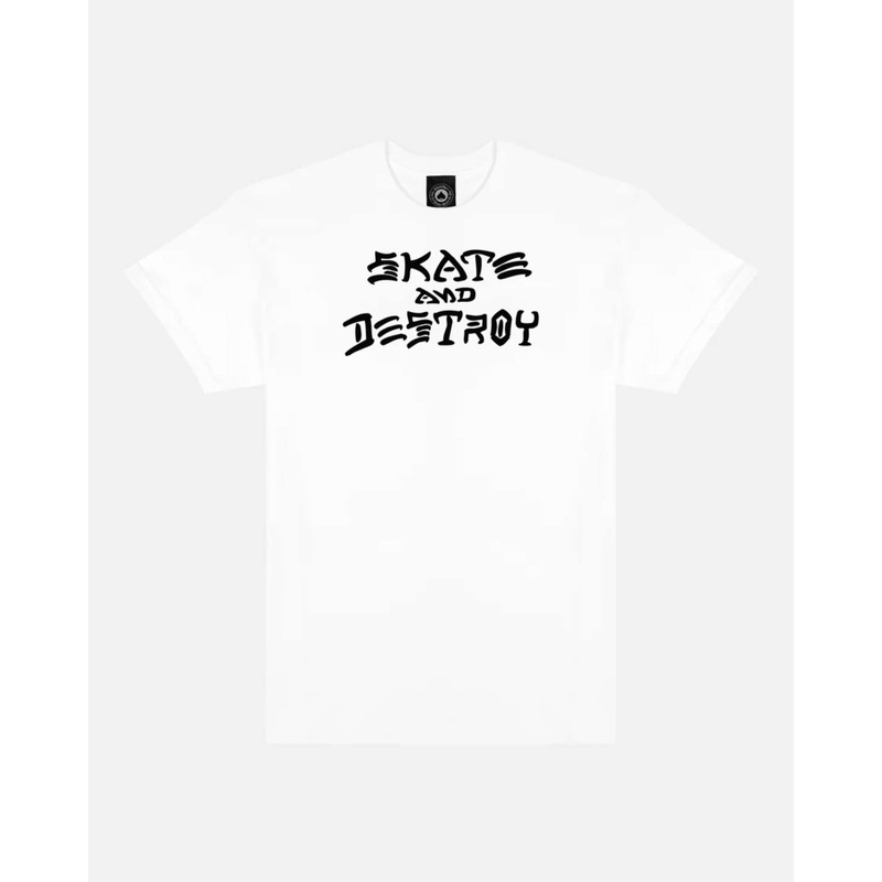 Thrasher Skate & Destroy Tee|WHITE|S|M|L|XL|2XL|3XL