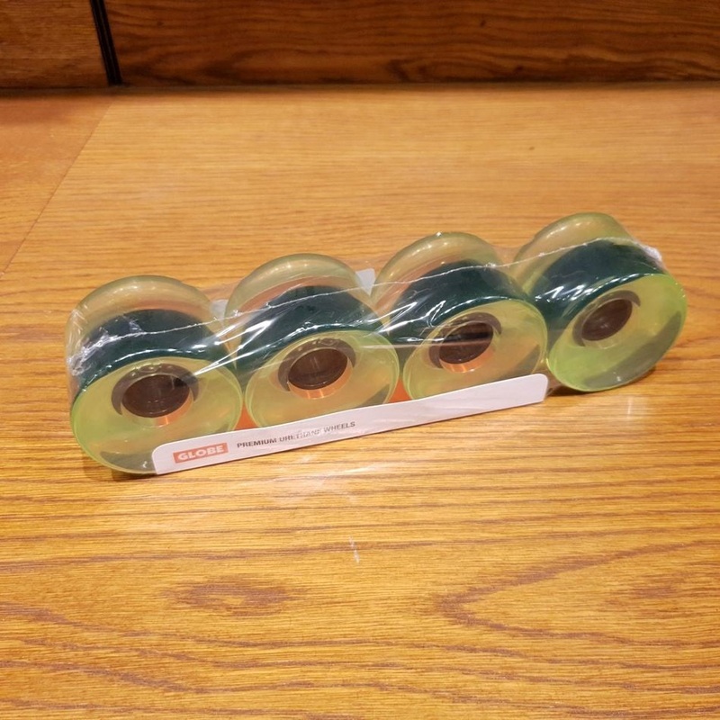 Globe G Icon Conical Wheel Set 65mm Clear/Green