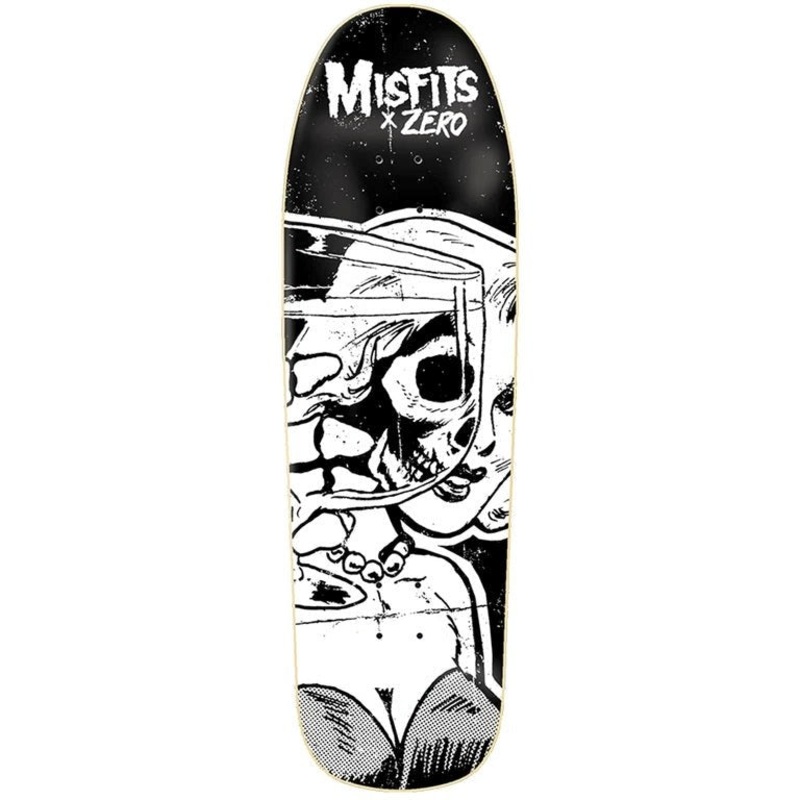 Zero Misfits Die Die My Darling 9.25 Black / White Skateboard Deck