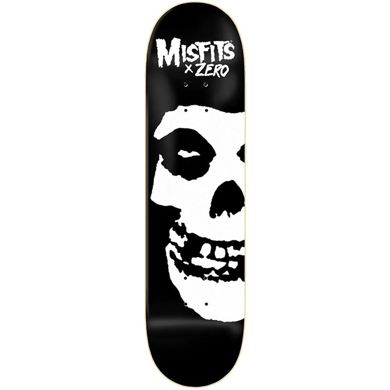 Zero Misfits Legacy Fiend 8.5 Black / White Skateboard Deck