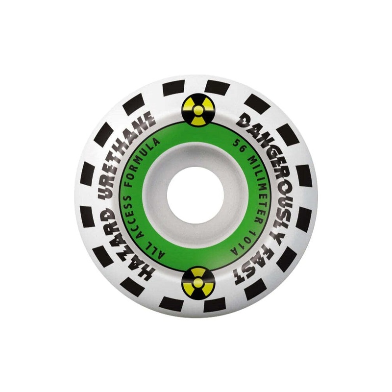 Hazard Emergency Conical Wheels 56mm – White/Green