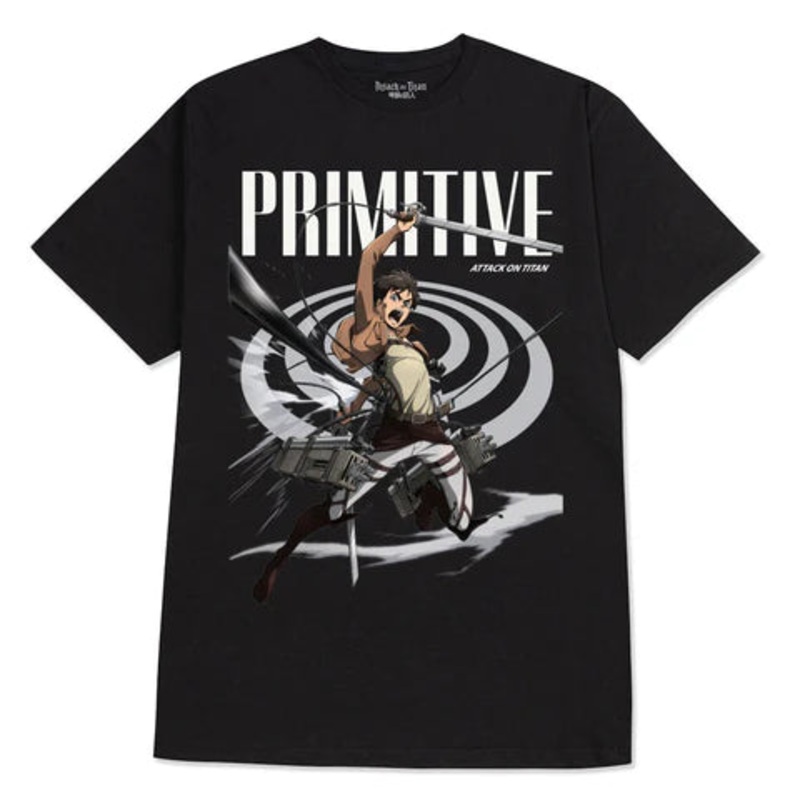 Primitive Tee Eren Black|BLACK|M|L|XL|2XL