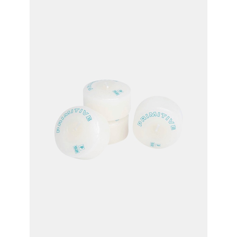 Primitive Wax Skate Wheel Candle – White