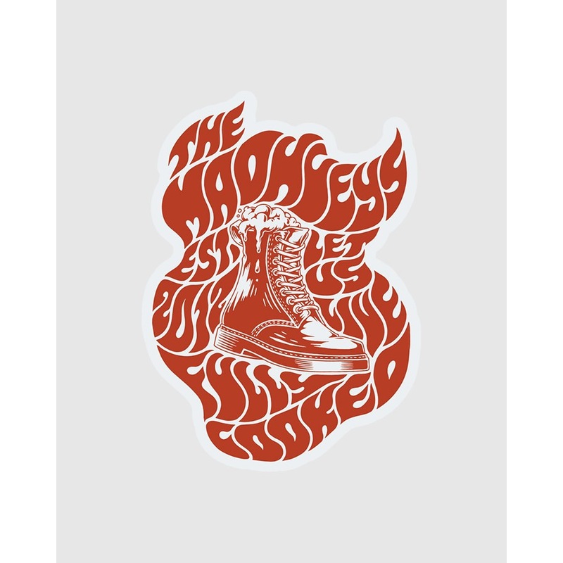 The Mad Hueys Cooked Shoey Sticker