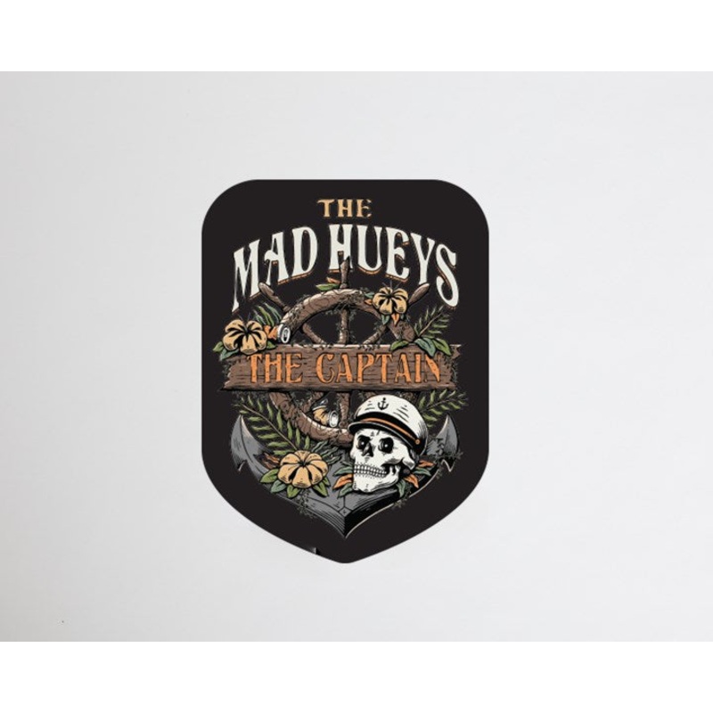 The Mad Hueys Shipwrecked Captain Sticker
