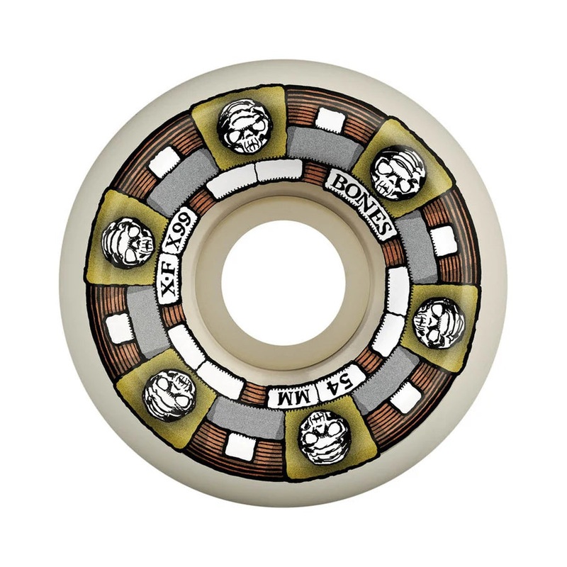 Bones Wheels X-Formula Skateboard Wheels Timeless Machine V5 Sidecut 99A 54mm