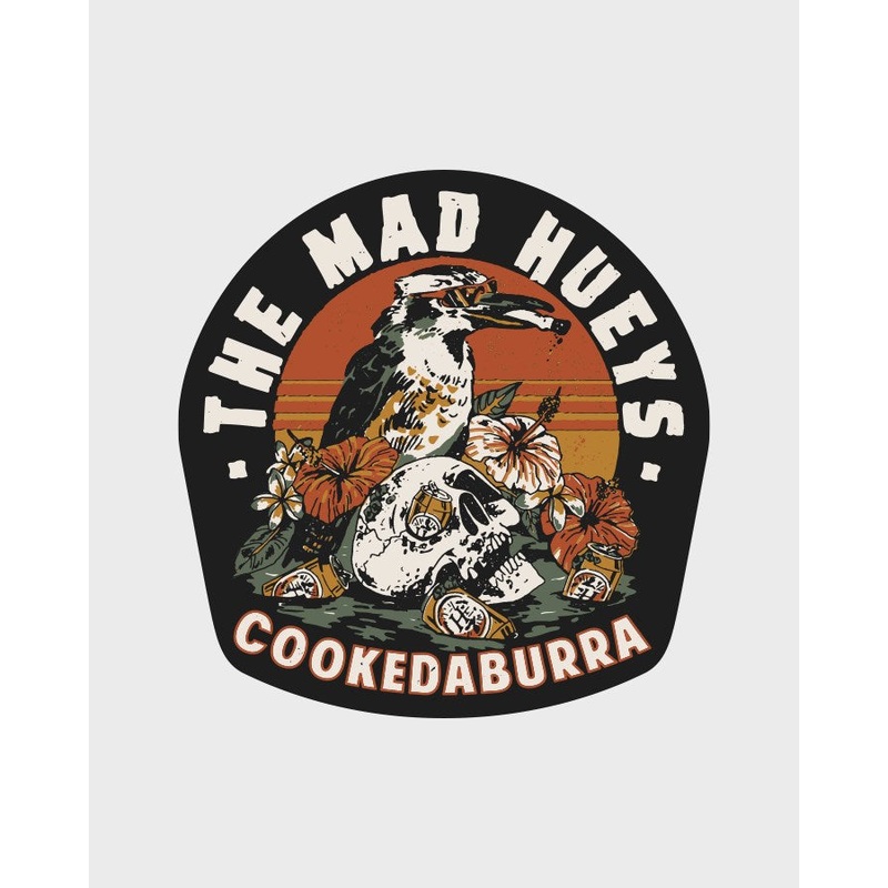The Mad Hueys STRANDED COOKEDABURRA | STICKER