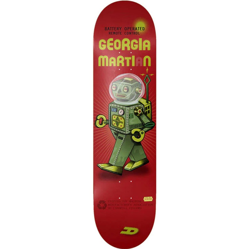 TOY MACHINE DECK GEORGIA MARTIN ROBOT 8.25