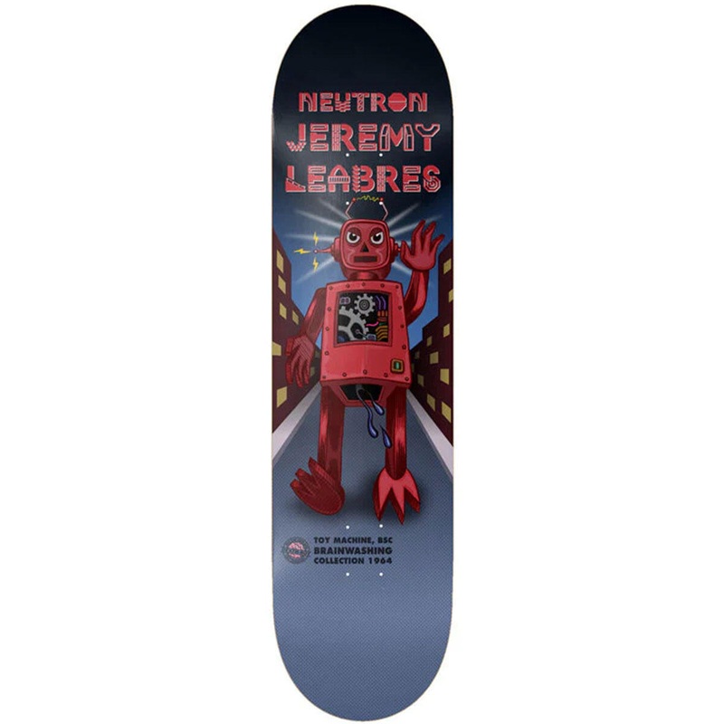 TOY MACHINE DECK JEREMY LEABRES ROBOT 8.38