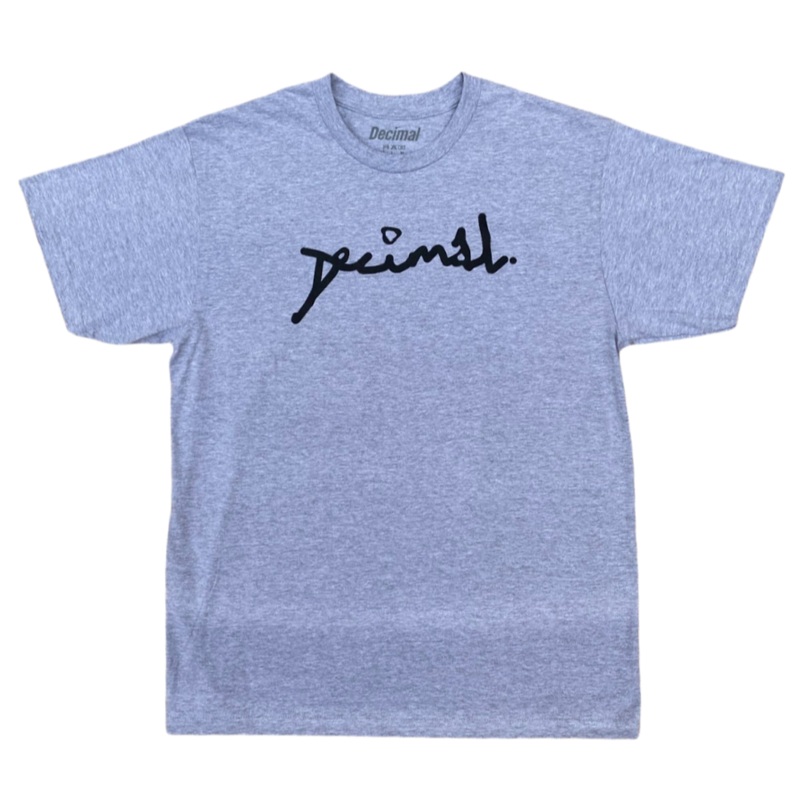 Decimal – ‘Scrawl’ T-Shirt – Sports Grey / Black
