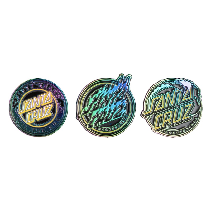 Santa Cruz – 50th Anniversary Pin Set – Multi