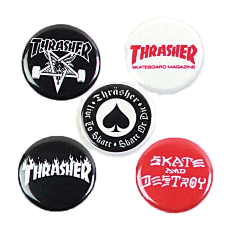 Thrasher – Badges Logo – 5 pack