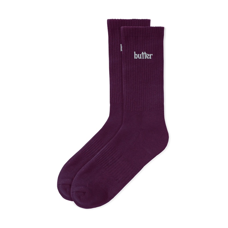 Basic Socks, Plum|OSFA