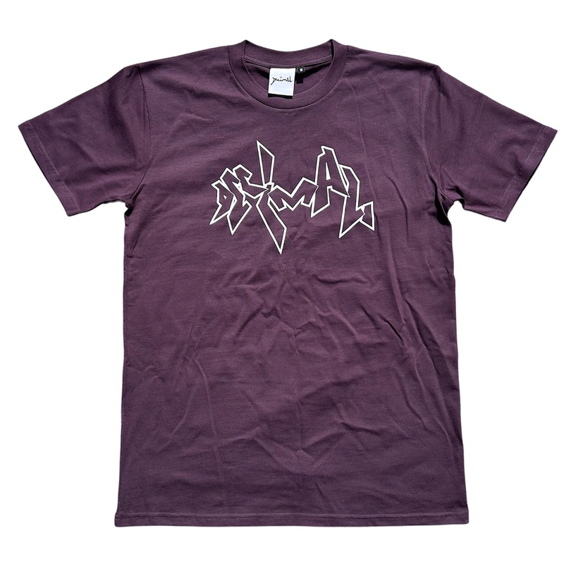 Decimal – ‘OG Logo’ T-shirt – Plum/White