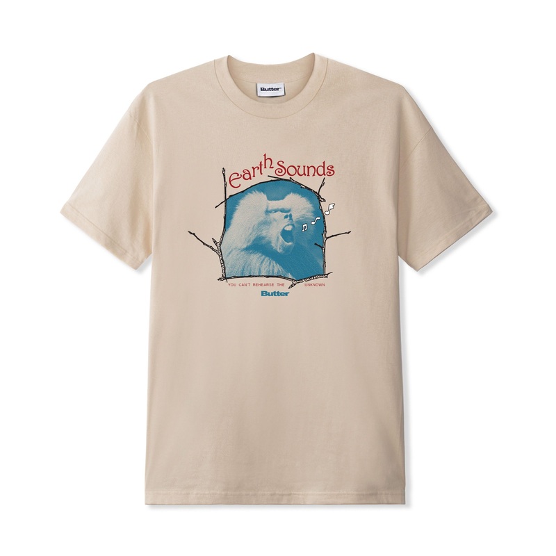 Earth Sounds Tee, Sand|S|M|L|XL|XXL