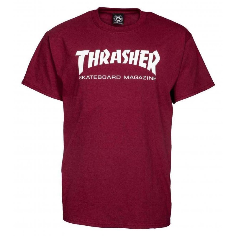 Thrasher Skate Mag Logo T-Shirt Maroon