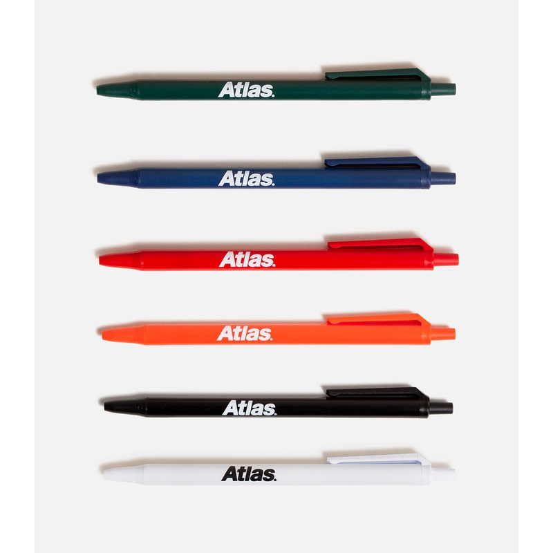 Atlas Pen|White|Black|Orange|Red|Blue|Green