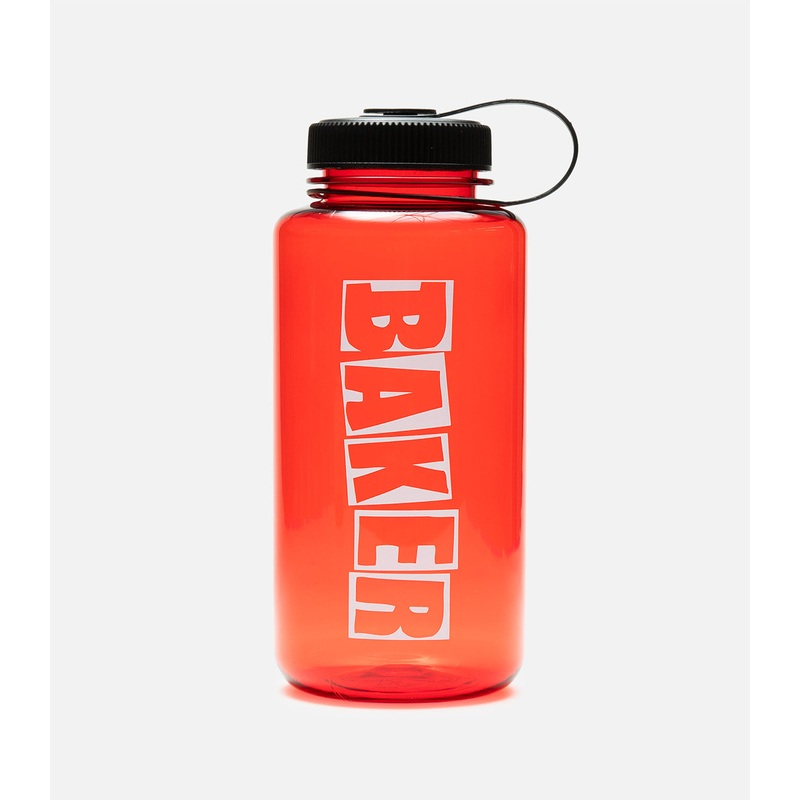 Baker Brand Logo Water Bottle|Red
