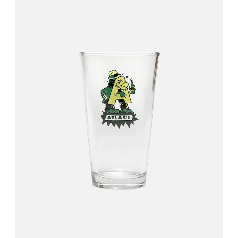 Atlas Special Ways Pint Glass|Beige/Green