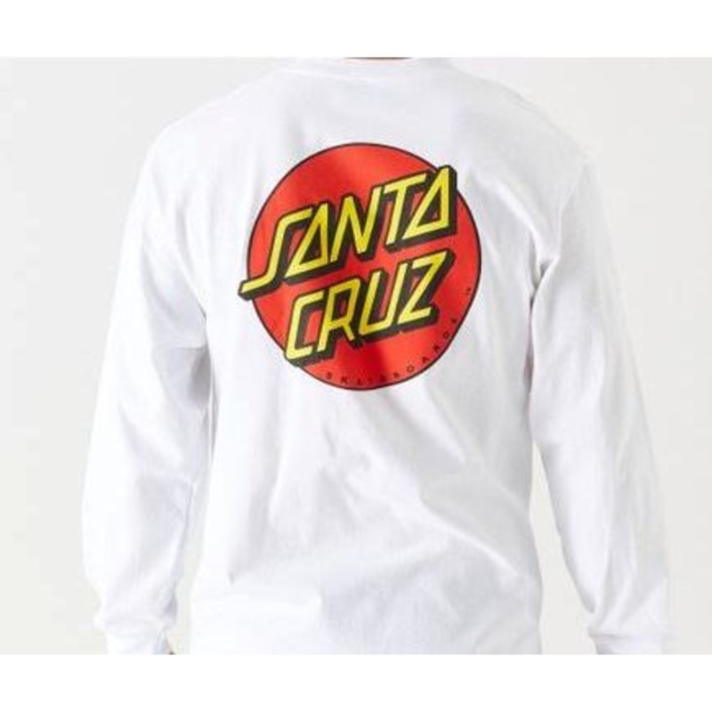 SANTA CRUZ MENS X-LARGE DOT LONG SLEEVE T-SHIRT