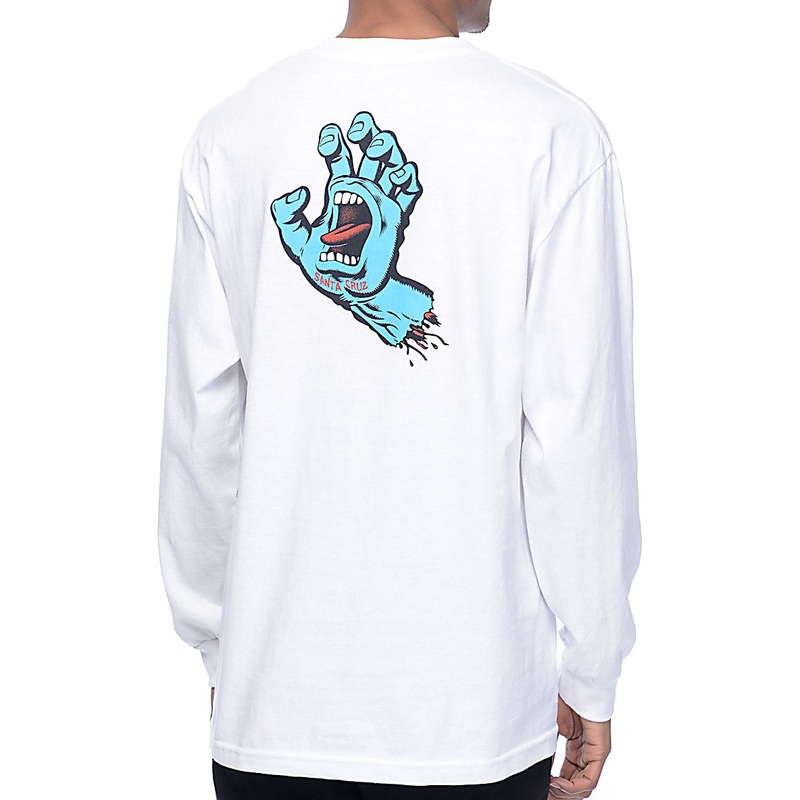 SANTA CRUZ MENS XX-LARGE PHILLIPS HAND LONG SLEEVE T-SHIRT