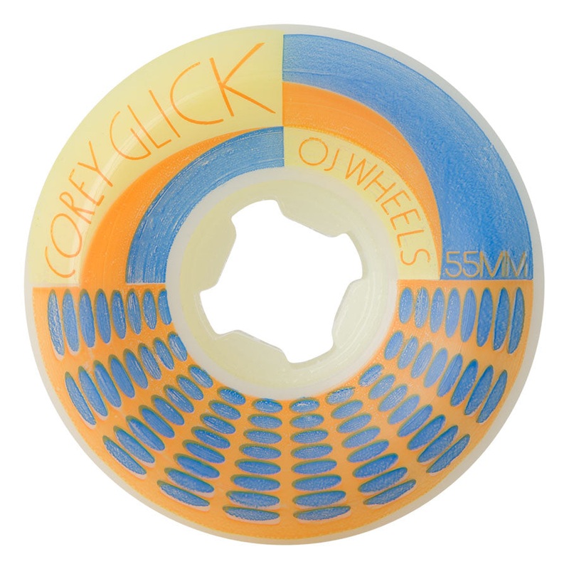 55mm Glick Bro Jazz Original Hardline 99a OJ Skateboard Wheels