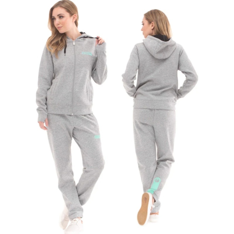 RDS WOMENS ZIP FUSTIAN BONDED HOODIE LARGE