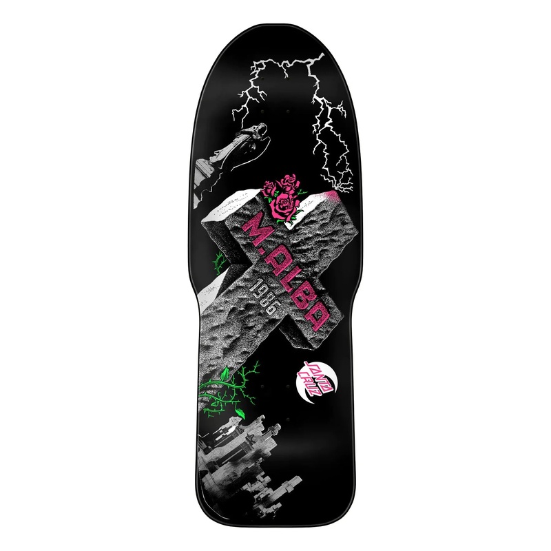 10.24in Malba Tombstone Santa Cruz Reissue Skateboard Deck