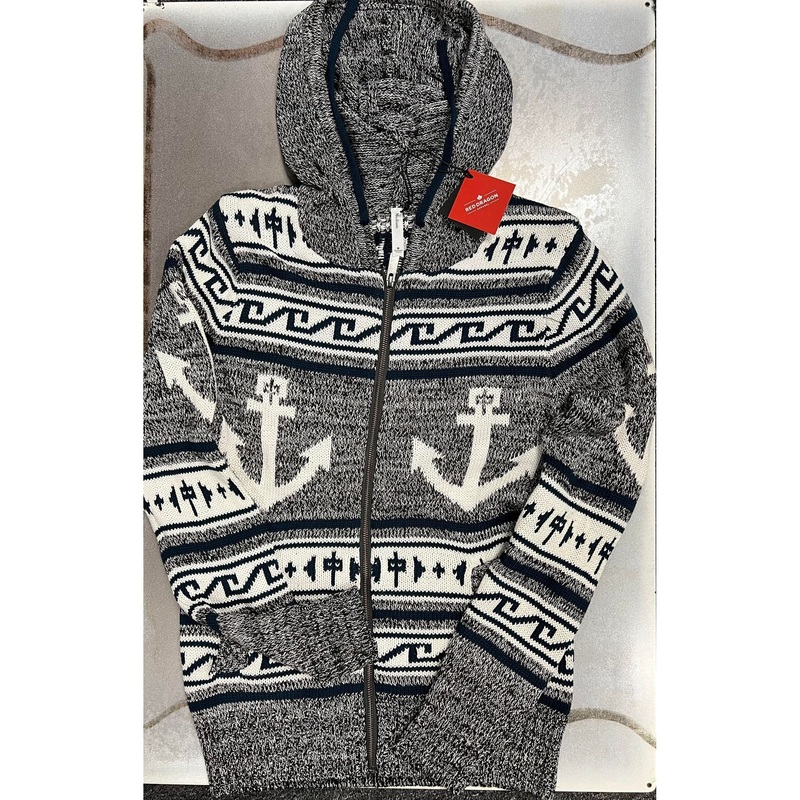 RDS WOMENS ZIP SWEATER HOODIE ANCHOR