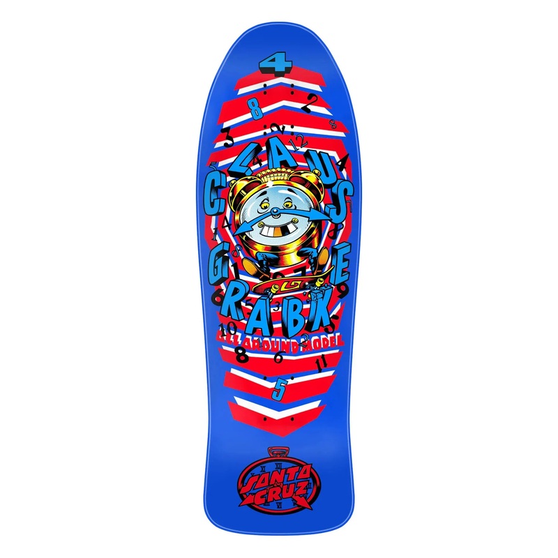 9.89in Grabke All Around Santa Cruz Reissue Skateboard Deck