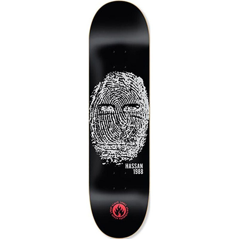 Black Label 8.38 Omar Hassan Thumbprint Skateboard Deck