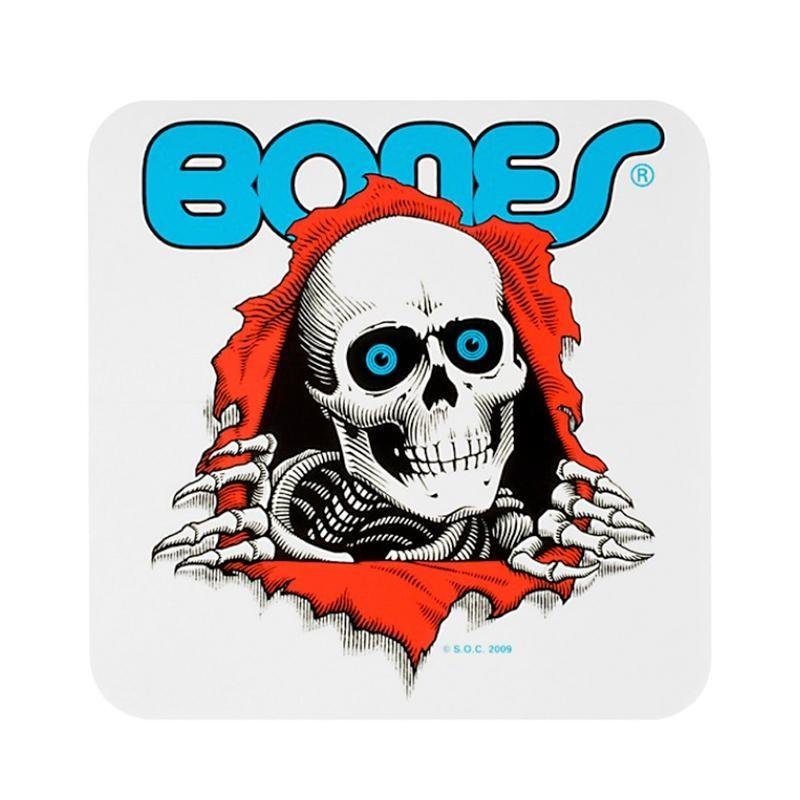 Bones Ripper Bumper Sticker 5x 5 White
