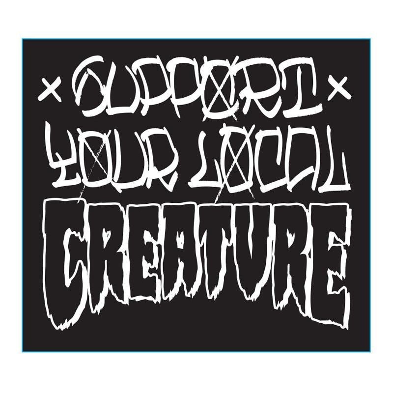 Creature 5x 4.5 Support Skateboard Sticker