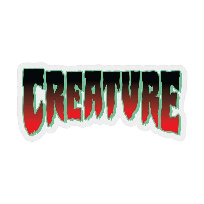 Creature Skateboards 1.9×4.06 Logo Horror Mylar Red Sticker